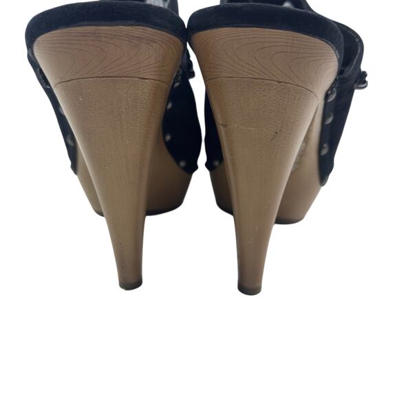 Elle Boho Sexy Hippie Femme Fatale Chain Detail Clog Heels Women's Size 9 - Picture 4 of 12